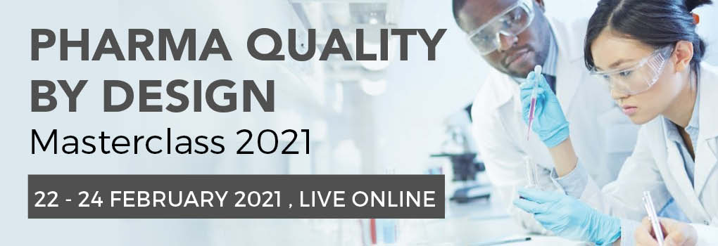 Pharma Quality By Design Masterclass LIVE ONLINE